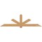 Ekena Millwork Kennewick Timber Gable Bracket, Western Red Cedar, 96"W x 28"H x 3 1/2"D x 5 1/2"F, 7/12 Pitch GBW096X28X0406KEN00SWR - alternate 1